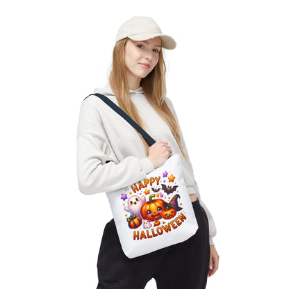 Cute Halloween Ghost Pumpkin Tote Bag