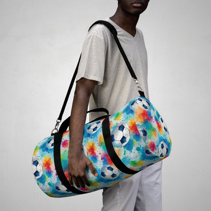 Colorful Soccer Duffel Bag