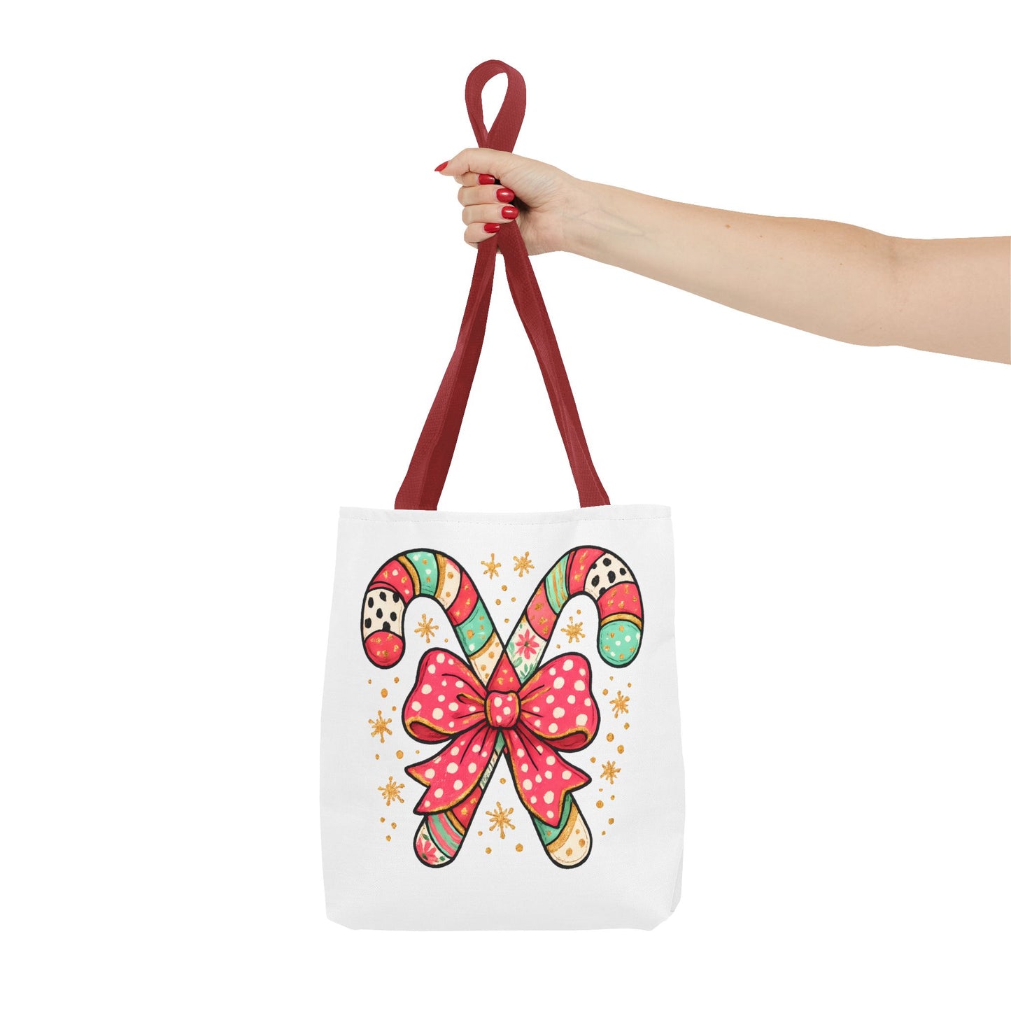 Candy Cane Holiday Tote Bag