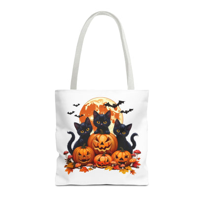 Halloween Cat Tote Bag, Trick or Treat Bag