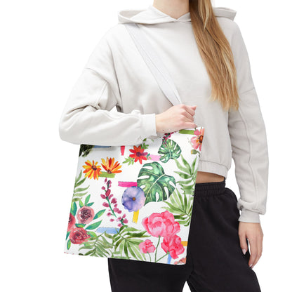 Floral Print Tote Bag