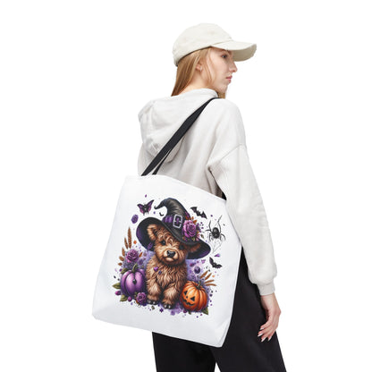 Halloween Cow Witch Tote Bag
