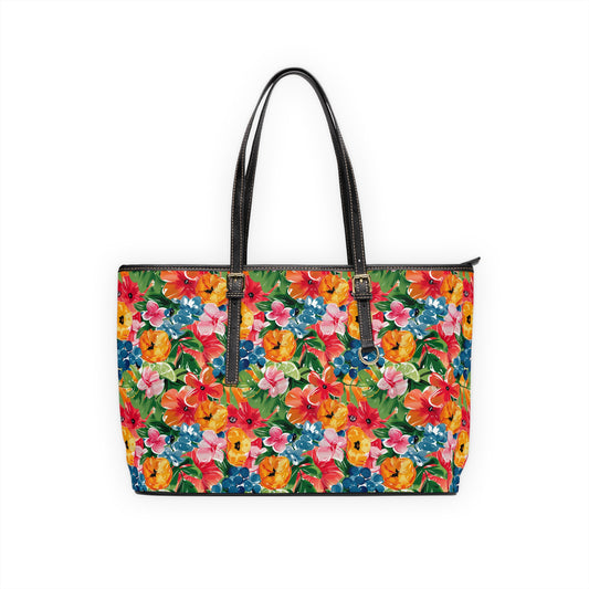 Vibrant Floral Tropical  Shoulder Bag