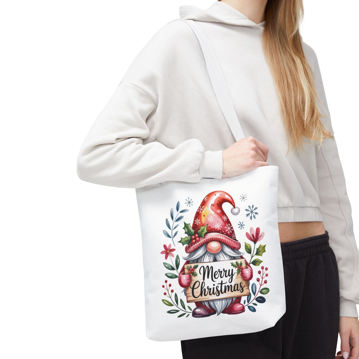 Festive Christmas Gnome Tote Bag