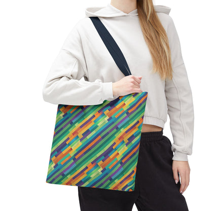 Vibrant Striped Tote Bag