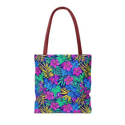 Tropical Floral Tote Bag, Beach Bag, Shopping Tote
