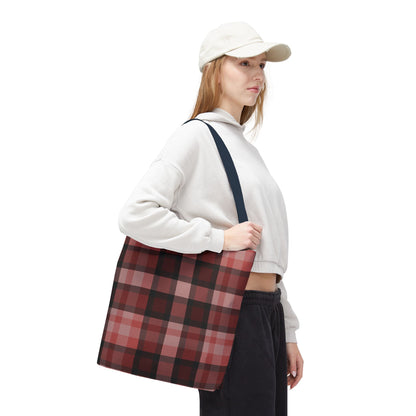 Cozy Plaid Tote Bag, Perfect for Fashionistas