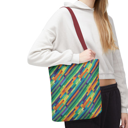 Vibrant Striped Tote Bag
