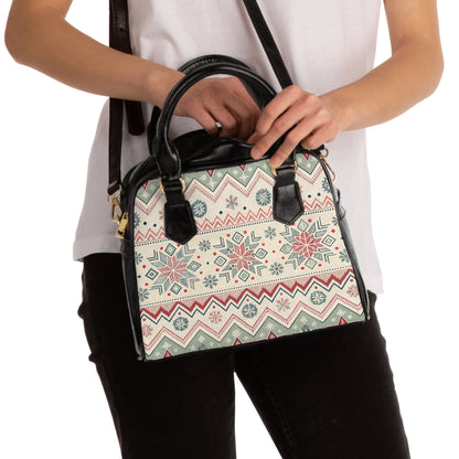 Nordic Fair Isle Shoulder Handbag