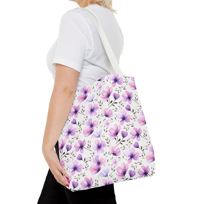 Watercolor Floral Tote Bag
