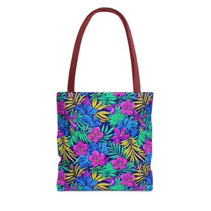 Tropical Floral Tote Bag, Beach Bag, Shopping Tote