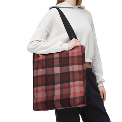 Cozy Plaid Tote Bag, Perfect for Fashionistas