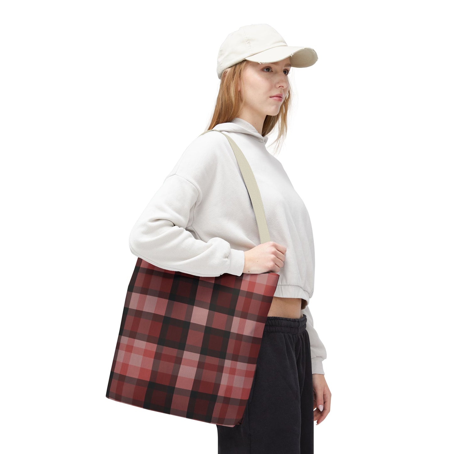 Cozy Plaid Tote Bag, Perfect for Fashionistas