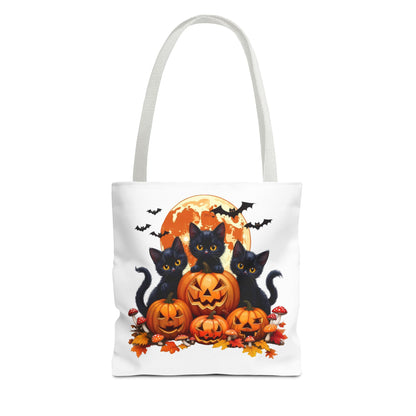 Halloween Cat Tote Bag, Trick or Treat Bag