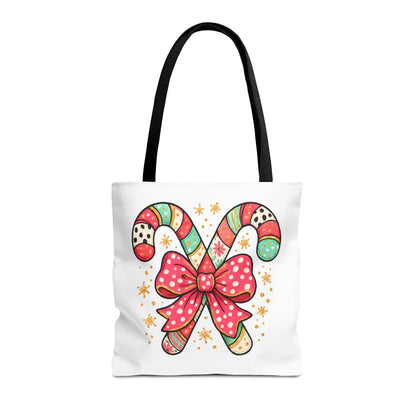 Candy Cane Holiday Tote Bag
