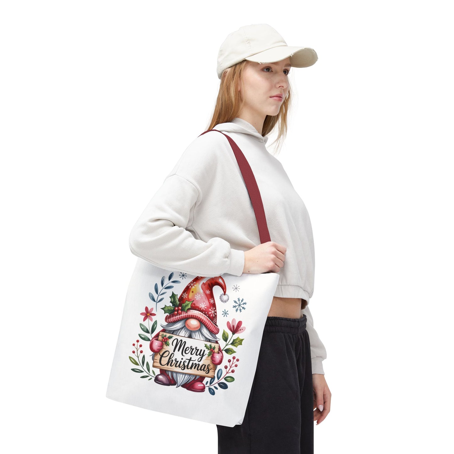 Festive Christmas Gnome Tote Bag