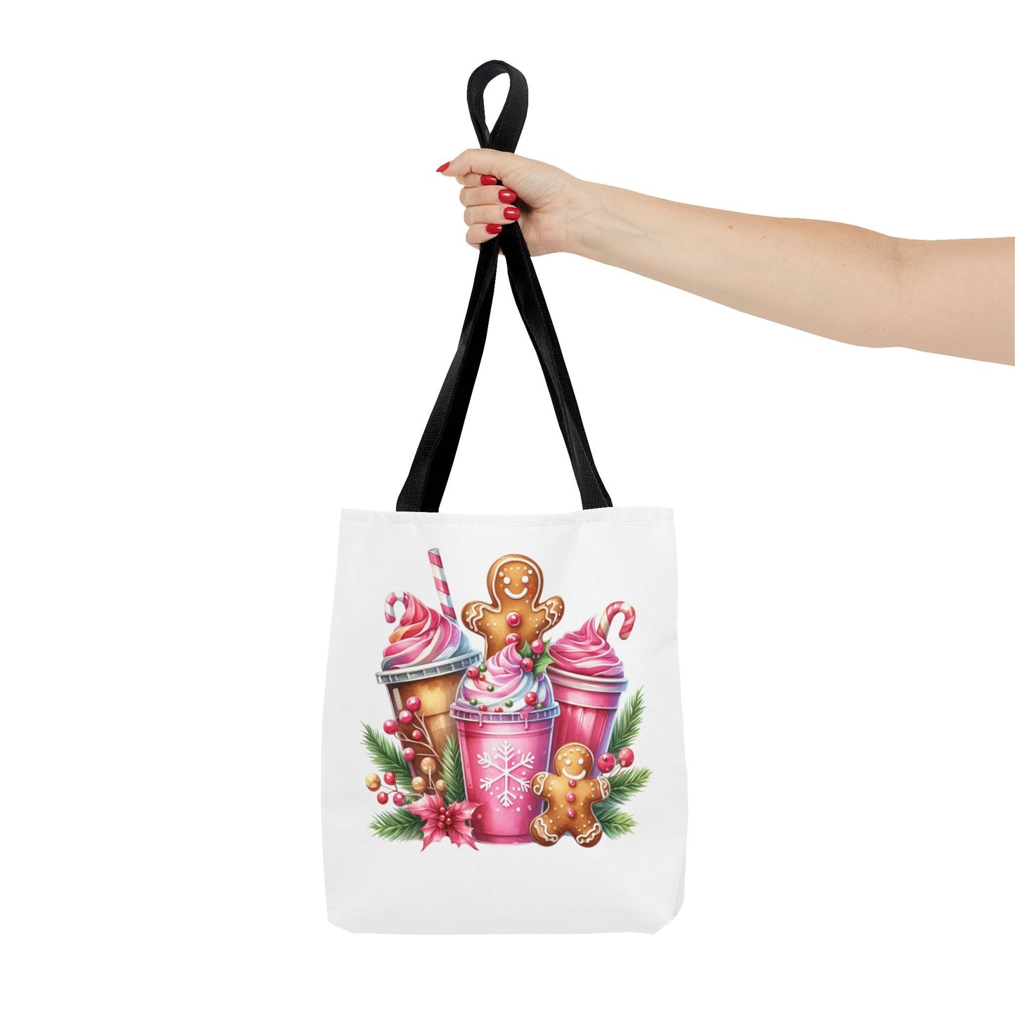 Gingerbread Holiday Tote Bag for Holiday Shopping