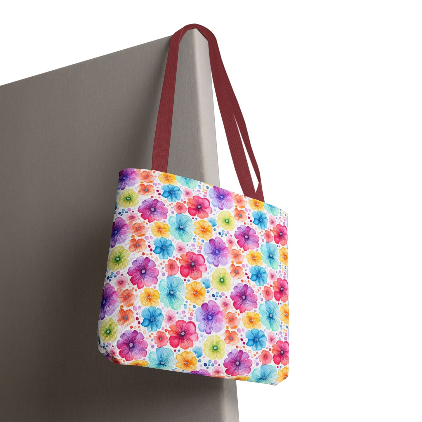 Vibrant Floral Tote Bag, Perfect Gift for Mother's Day, Bright Summer Accessory