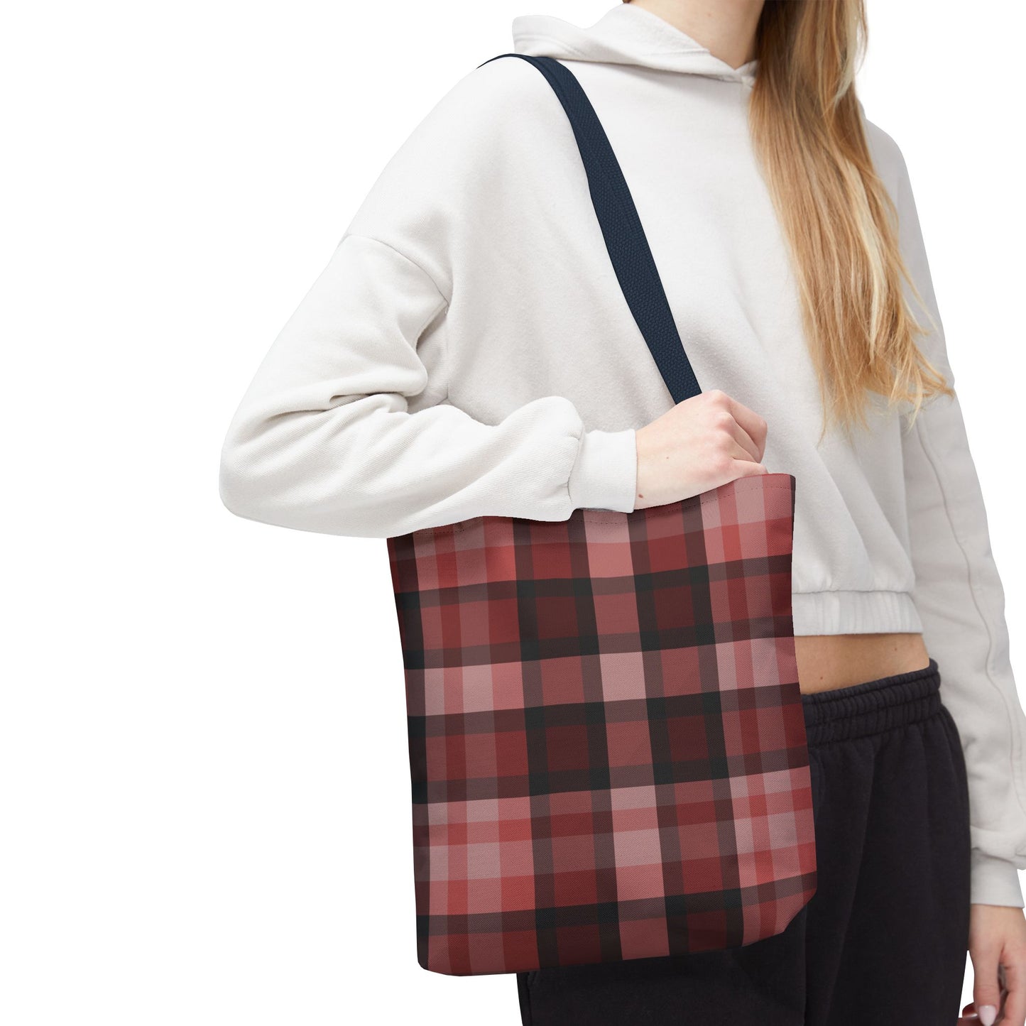 Cozy Plaid Tote Bag, Perfect for Fashionistas