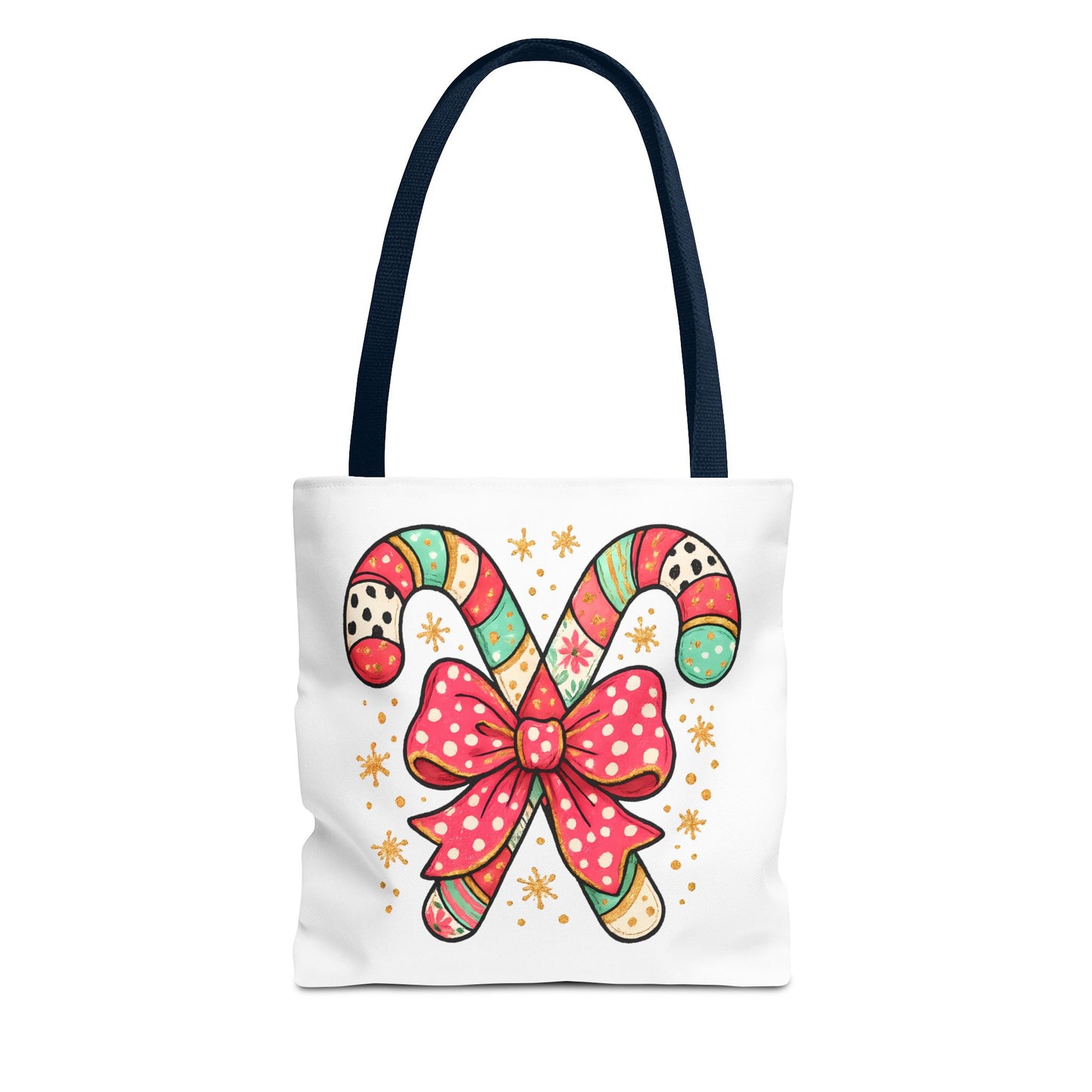 Candy Cane Holiday Tote Bag
