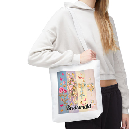 Bridesmaid Tote Bag. Bridal Party Accessory