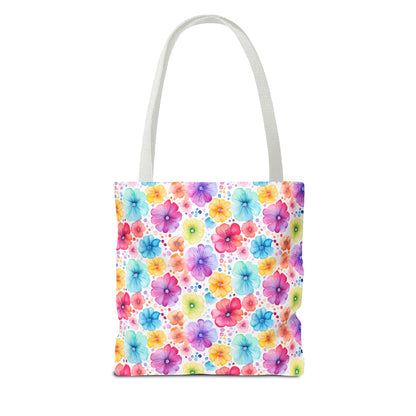 Vibrant Floral Tote Bag, Perfect Gift for Mother's Day, Bright Summer Accessory