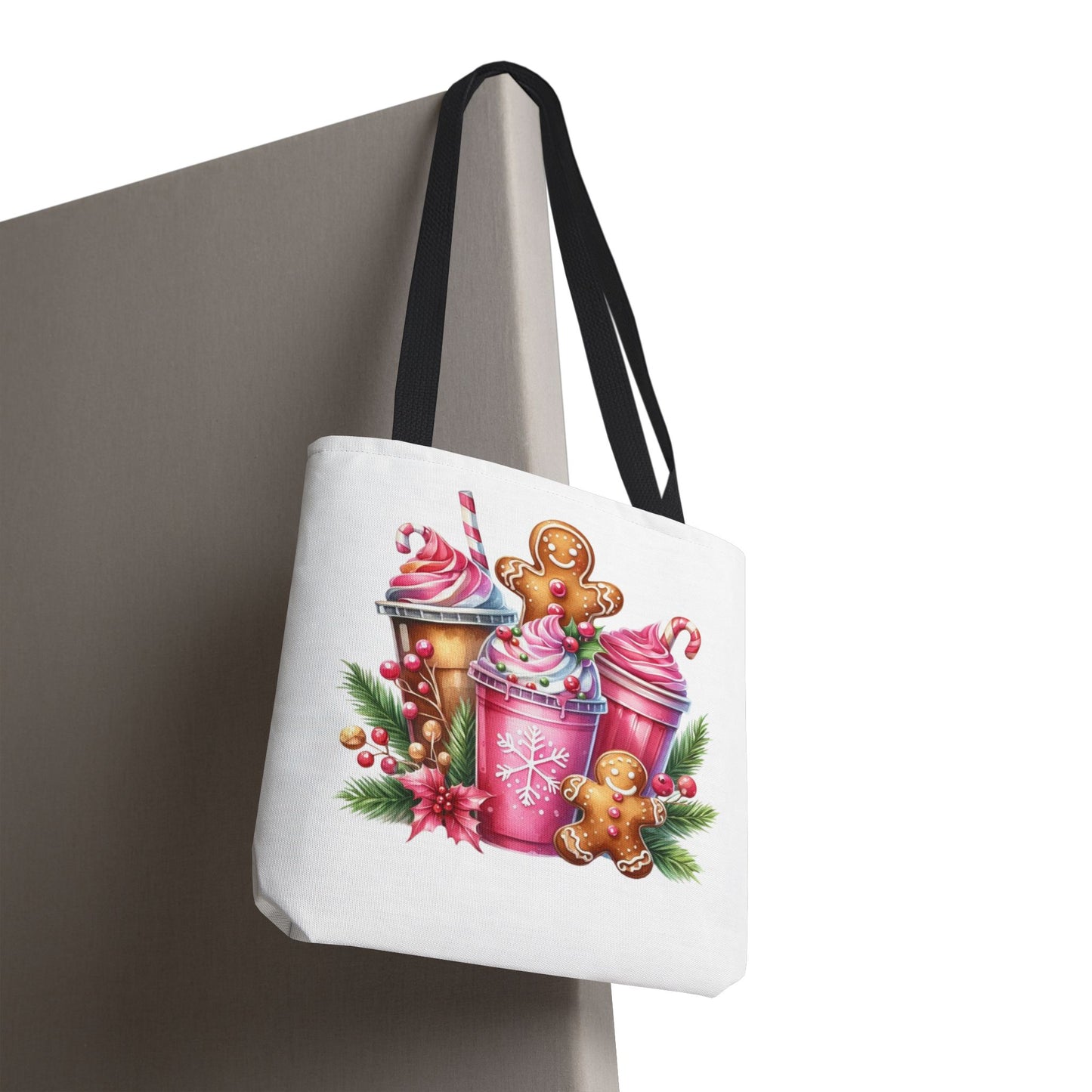Gingerbread Holiday Tote Bag for Holiday Shopping