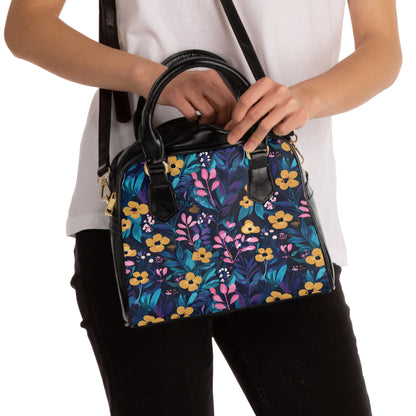 Colorful Floral Shoulder Handbag