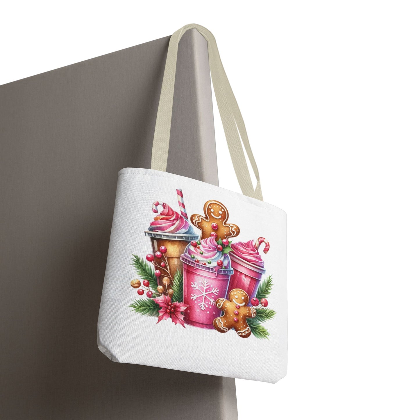 Gingerbread Holiday Tote Bag for Holiday Shopping