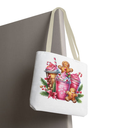 Gingerbread Holiday Tote Bag for Holiday Shopping