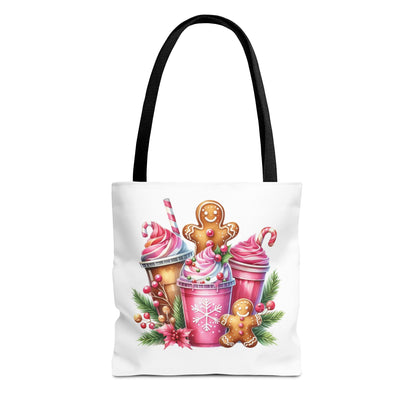 Gingerbread Holiday Tote Bag for Holiday Shopping