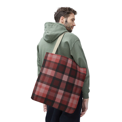 Cozy Plaid Tote Bag, Perfect for Fashionistas