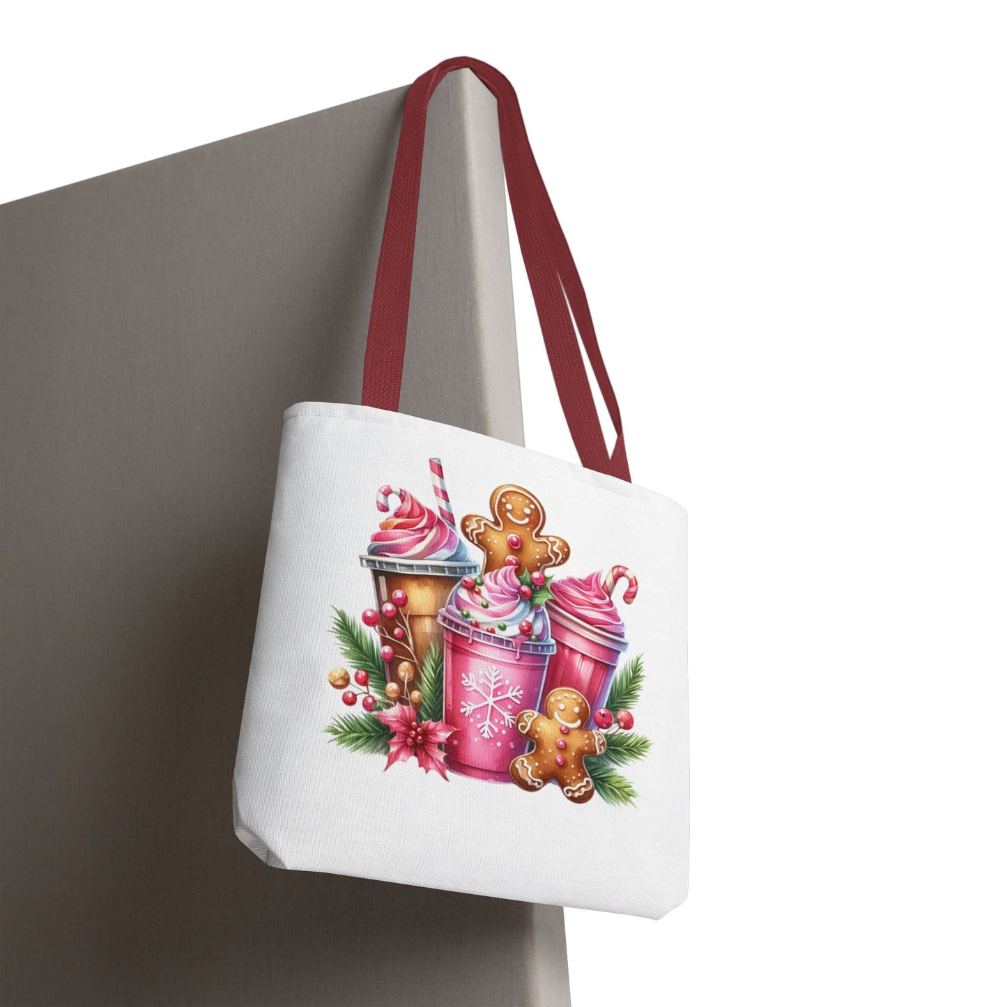 Gingerbread Holiday Tote Bag for Holiday Shopping