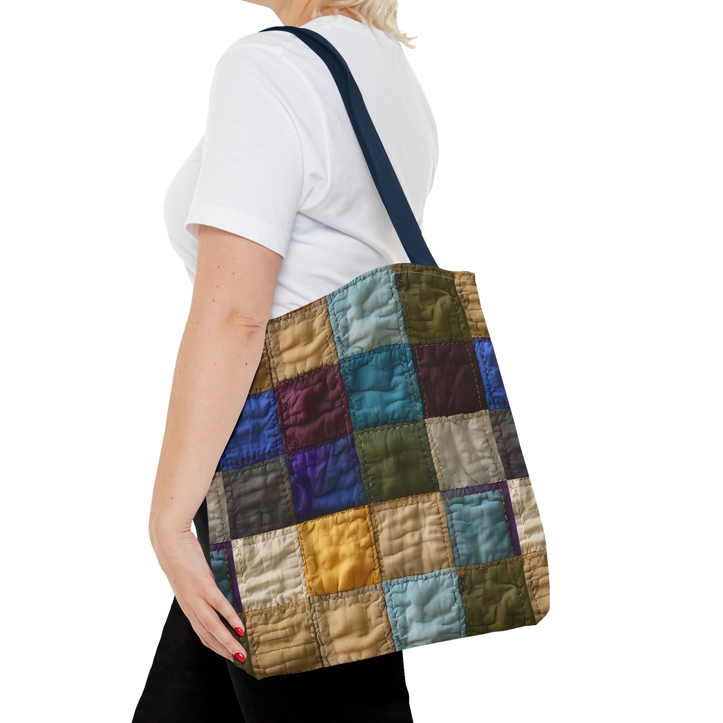 Colorful Patchwork Tote Bag, Stylish & Functional Carryall for Everyday Use