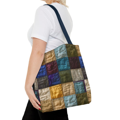 Colorful Patchwork Tote Bag, Stylish & Functional Carryall for Everyday Use