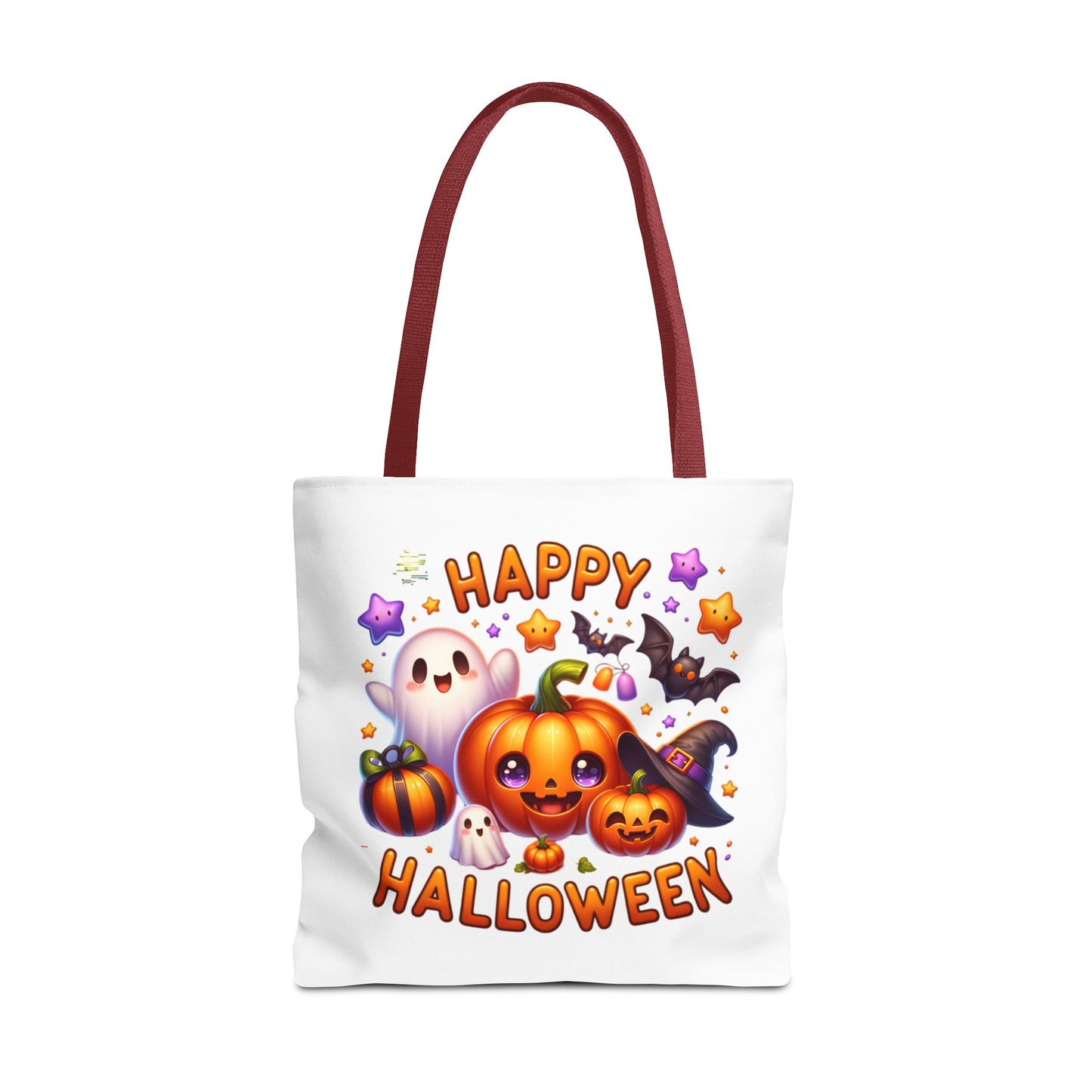 Cute Halloween Ghost Pumpkin Tote Bag