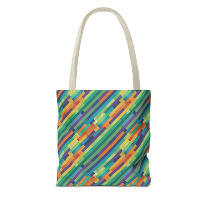 Vibrant Striped Tote Bag