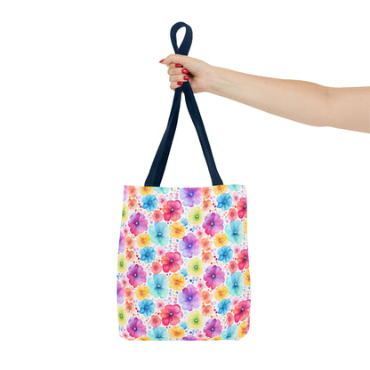 Vibrant Floral Tote Bag, Perfect Gift for Mother's Day, Bright Summer Accessory