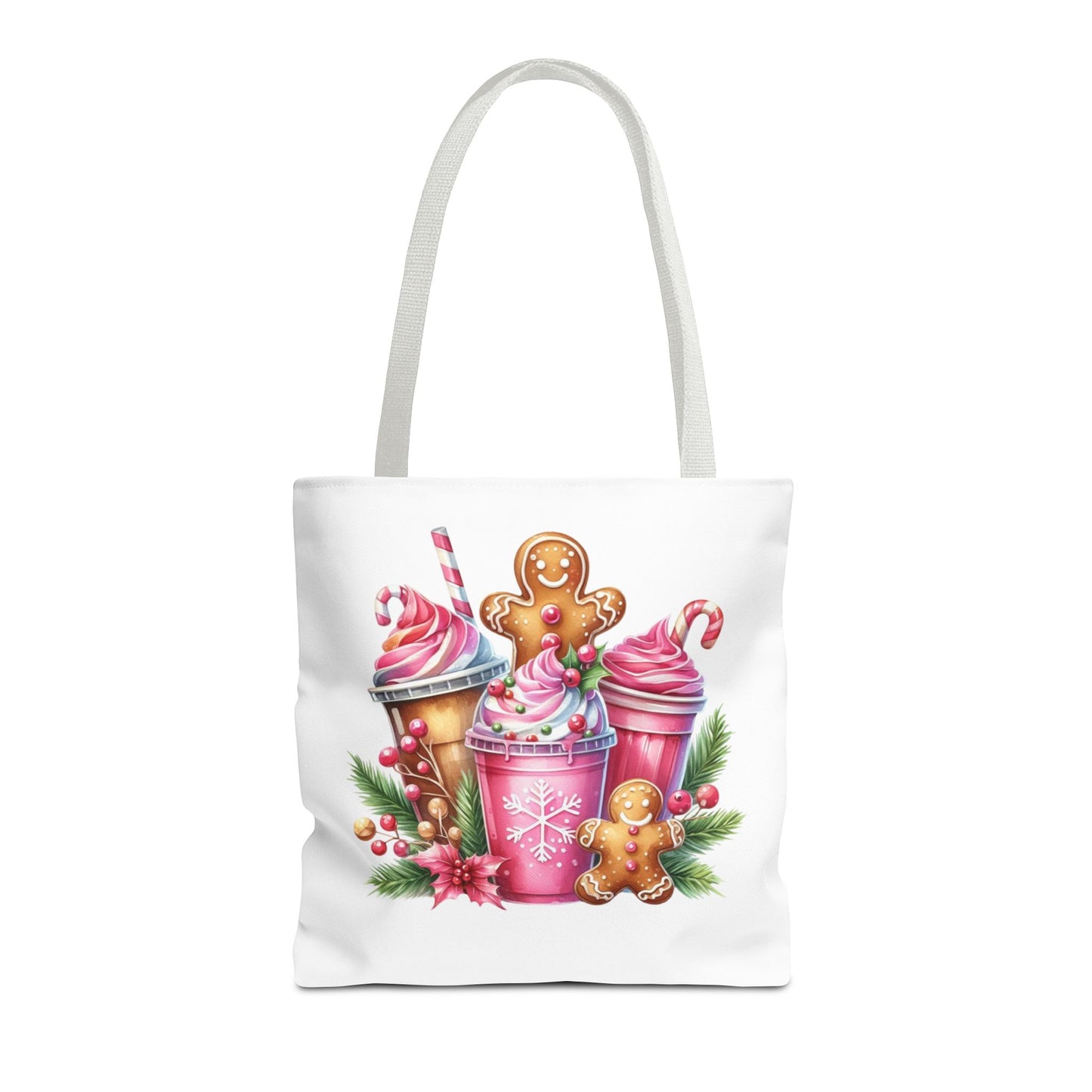 Gingerbread Holiday Tote Bag for Holiday Shopping