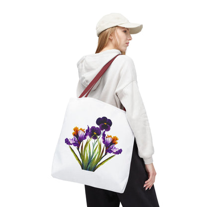 Floral Tote Bag, Reusable Grocery Tote