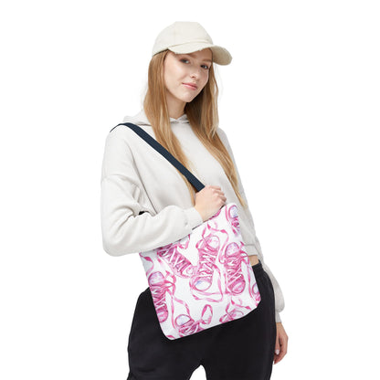 Cute Pink Sneakers Tote Bag for the Sports Lover