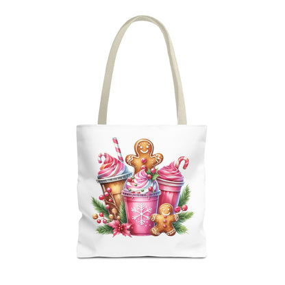 Gingerbread Holiday Tote Bag for Holiday Shopping
