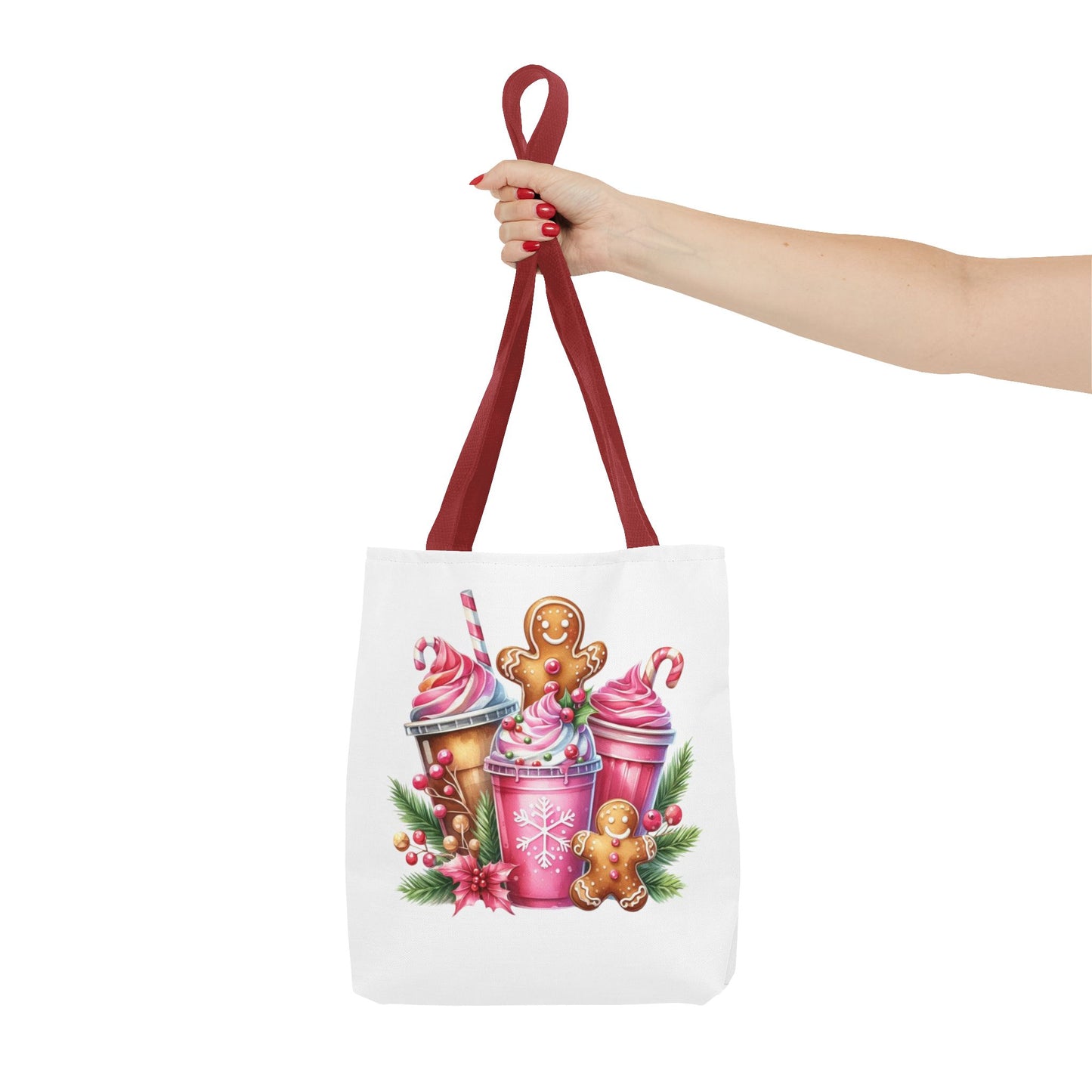 Gingerbread Holiday Tote Bag for Holiday Shopping