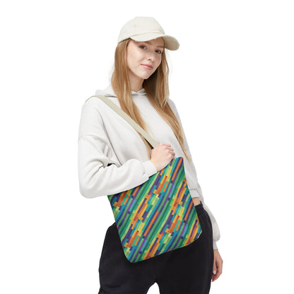 Vibrant Striped Tote Bag