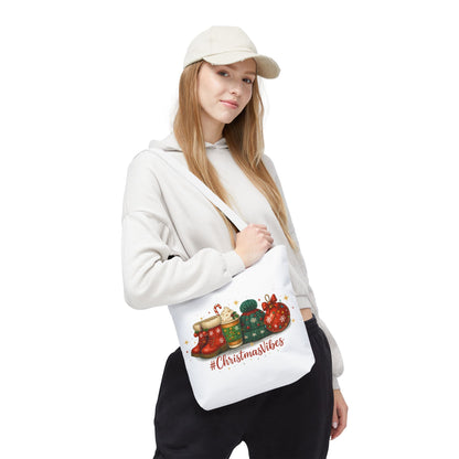 Christmas Vibes Tote Bag for Holiday Shopping