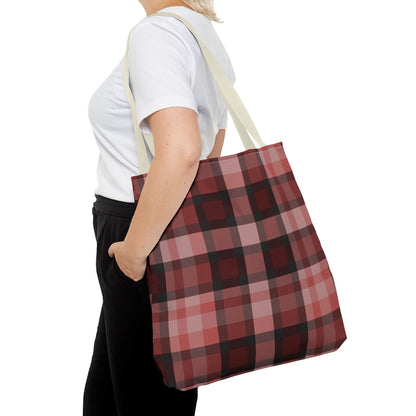 Cozy Plaid Tote Bag, Perfect for Fashionistas