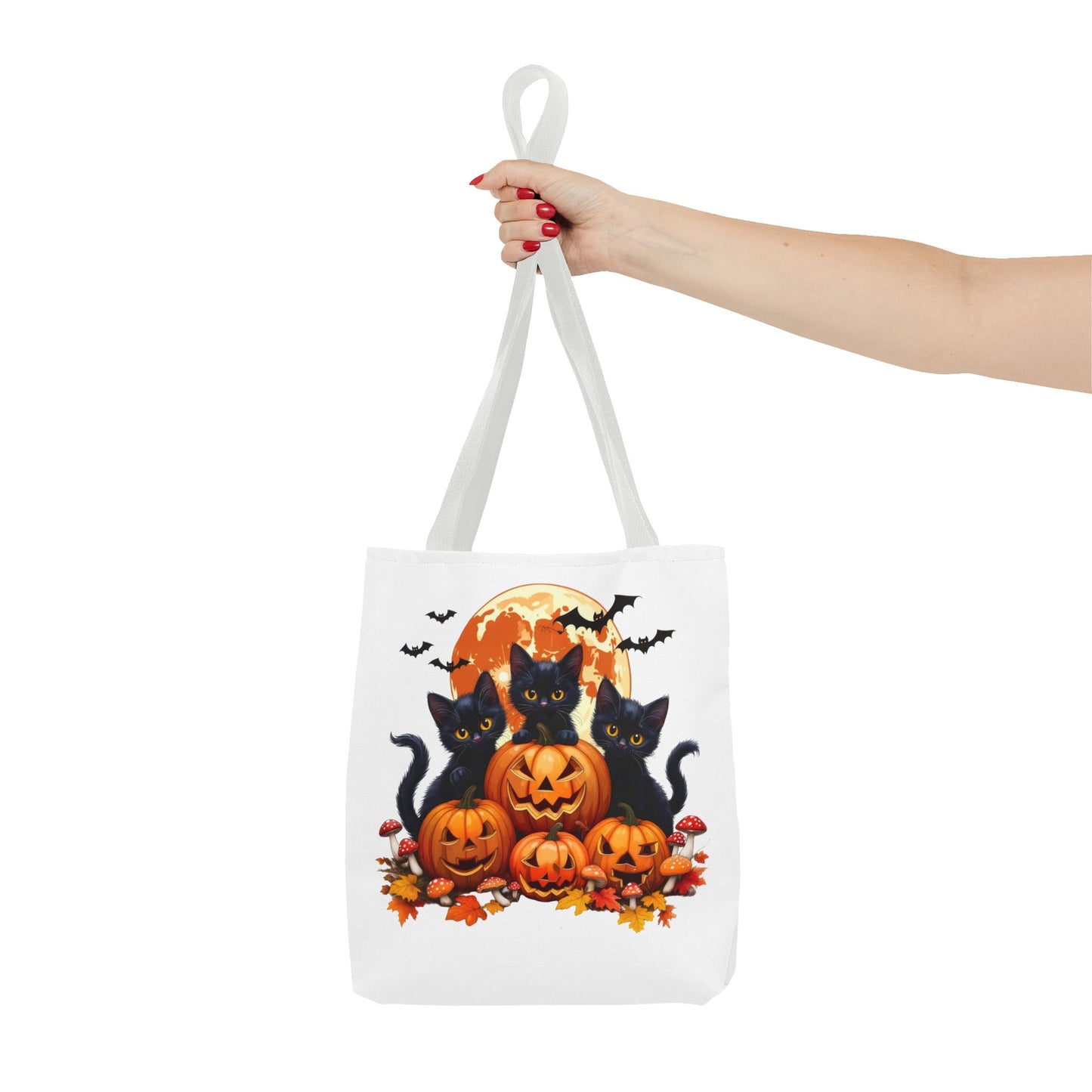 Halloween Cat Tote Bag, Trick or Treat Bag