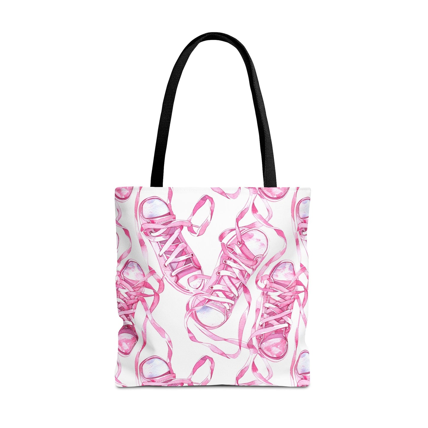 Cute Pink Sneakers Tote Bag for the Sports Lover