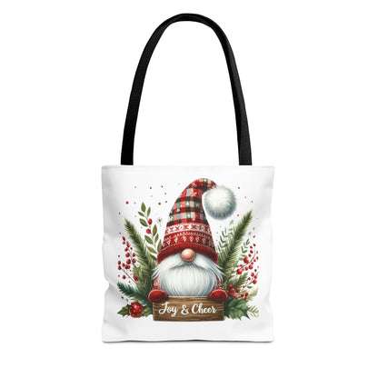 Christmas Gnome Tote Bag - Joy & Cheer Holiday Shopper