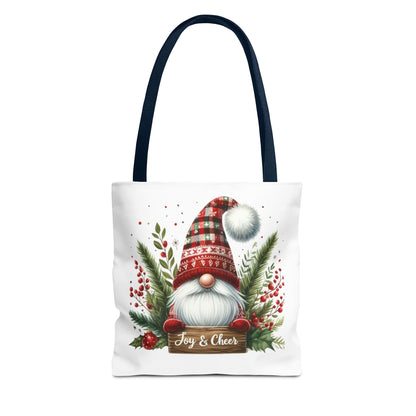 Christmas Gnome Tote Bag - Joy & Cheer Holiday Shopper